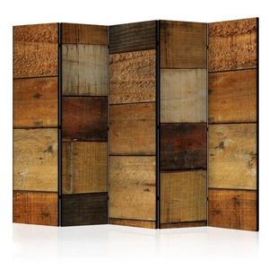 Paraván Wooden Textures Dekorhome 225x172 cm (5-dielny) vyobraziť