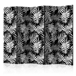 Paraván Black and White Jungle Dekorhome 225x172 cm (5-dielny) vyobraziť