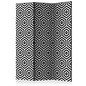 Paraván Black and White Hypnosis Dekorhome 135x172 cm (3-dielny) vyobraziť