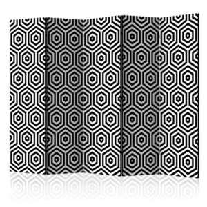 Paraván Black and White Hypnosis Dekorhome 225x172 cm (5-dielny) vyobraziť