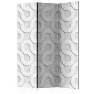 Paraván Grey Spirals Dekorhome 135x172 cm (3-dielny) vyobraziť