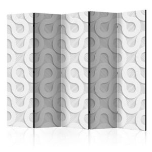 Paraván Grey Spirals Dekorhome 225x172 cm (5-dielny) vyobraziť