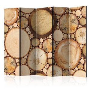 Paraván Wood grains Dekorhome 225x172 cm (5-dielny) vyobraziť