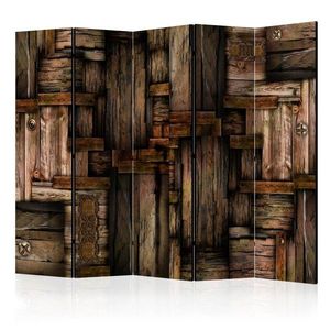 Paraván Wooden puzzle Dekorhome 225x172 cm (5-dielny) vyobraziť