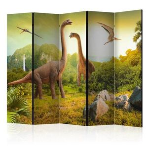 Paraván Dinosaurs Dekorhome 225x172 cm (5-dielny) vyobraziť