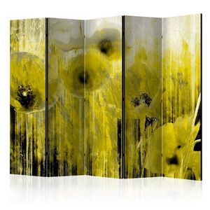 Paraván Yellow madness Dekorhome 225x172 cm (5-dielny) vyobraziť