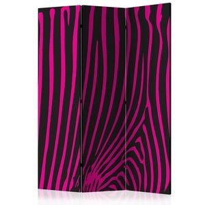 Paraván Zebra pattern (violet) Dekorhome 135x172 cm (3-dielny) vyobraziť