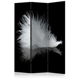 Paraván White feather Dekorhome 135x172 cm (3-dielny) vyobraziť