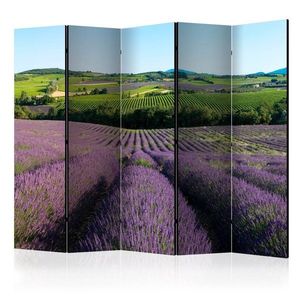 Paraván Lavender fields Dekorhome 225x172 cm (5-dielny) vyobraziť
