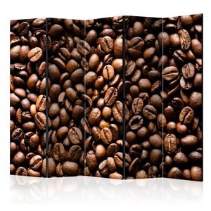 Paraván Roasted coffee beans Dekorhome 225x172 cm (5-dielny) vyobraziť