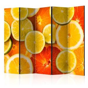 Paraván Citrus fruits Dekorhome 225x172 cm (5-dielny) vyobraziť