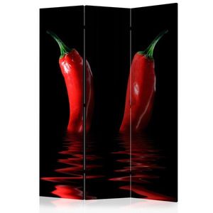 Paraván Chili pepper Dekorhome 135x172 cm (3-dielny) vyobraziť