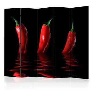 Paraván Chili pepper Dekorhome 225x172 cm (5-dielny) vyobraziť