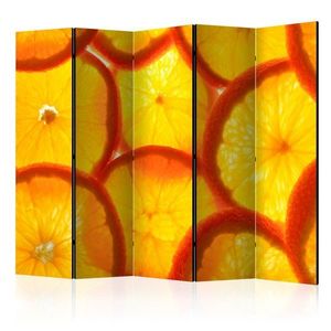 Paraván Orange slices Dekorhome 225x172 cm (5-dielny) vyobraziť