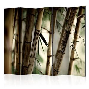 Paraván Fog and bamboo forest Dekorhome 225x172 cm (5-dielny) vyobraziť