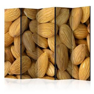 Paraván Tasty almonds Dekorhome 225x172 cm (5-dielny) vyobraziť