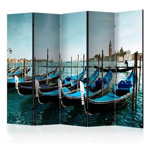 Paraván Gondolas on the Grand Canal Venice Dekorhome 225x172 cm (5-dielny) vyobraziť