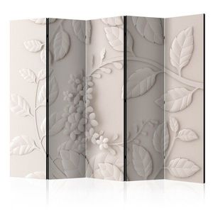 Paraván Paper Flowers (Cream) Dekorhome 225x172 cm (5-dielny) vyobraziť