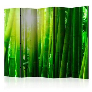 Paraván Sun and bamboo Dekorhome 225x172 cm (5-dielny) vyobraziť