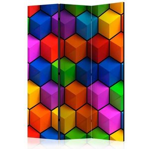 Paraván Colorful Geometric Boxes Dekorhome 135x172 cm (3-dielny) vyobraziť