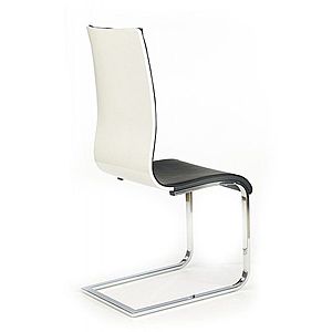 Jedálenská stolička K104 Halmar Čierna / biela vyobraziť