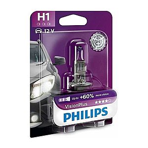 Philips Autožiarovka Philips VISION PLUS 12258VPB1 H1 P14, 5s/55W/12V 3250K vyobraziť