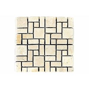 Mramorová mozaika Garth- krémová obklady 1 m2 vyobraziť