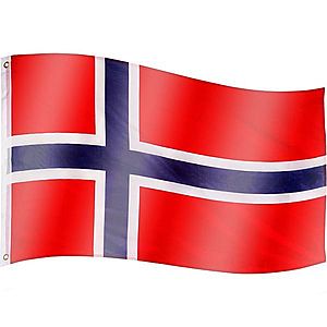 Vlajka Nórsko - 120 cm x 80 cm vyobraziť