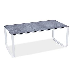 Byvajsnami SK, MAX II konferenčný stolík, šedý kameň/biele nohy vyobraziť