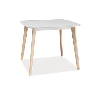 Byvajsnami SK, TIBIA jedálenský stôl, dub bielený/biely vyobraziť