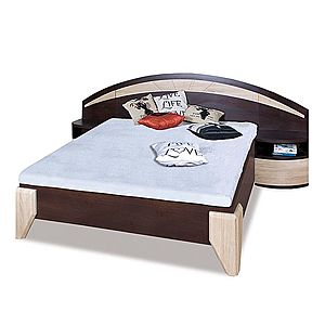 ROME manželská posteľ DL1-1 sosna + dub sonoma vyobraziť