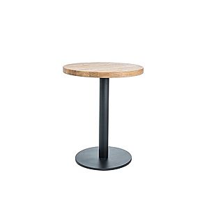 Byvajsnami SK, OPUR okrúhly stôl, masív, 60 cm, dub/čierna vyobraziť
