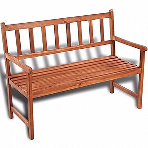 Záhradná lavička 120 cm z akáciového dreva vyobraziť