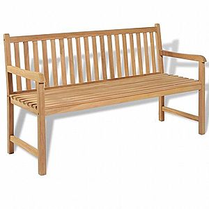 Záhradná lavička 150 cm z teakového dreva vyobraziť