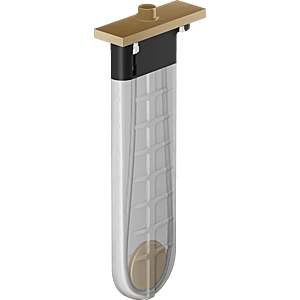 Hansgrohe sBox - Priechodka vyťahovacej sprchy s hadicou, pre montáž na okraj vane, hranatá, kartáčovaný bronz 28010140 vyobraziť
