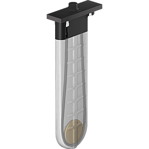 Hansgrohe sBox - Priechodka vyťahovacej sprchy s hadicou, pre montáž na okraj vane, hranatá, matná čierna 28010670 vyobraziť