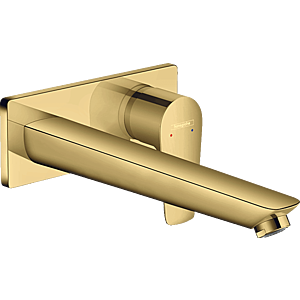 Hansgrohe Talis E - Páková umývadlová batéria pod omietku, s výtokom 22, 5 cm, leštený vzhľad zlata 71734990 vyobraziť