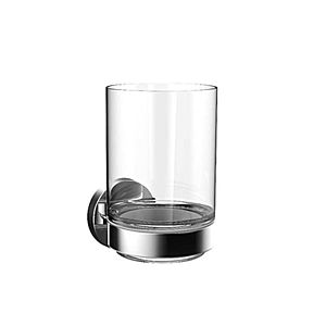 Emco Round - Držiak s pohárom, montáž pomocou lepenia alebo vŕtania, chróm 432000100 vyobraziť