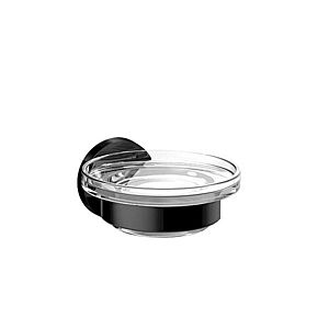 Emco Round - Držiak na mydlo, montáž pomocou lepenia alebo vŕtania, čierna 433013300 vyobraziť