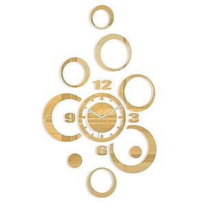 3D nalepovacie hodiny Alladyn zlaté vyobraziť