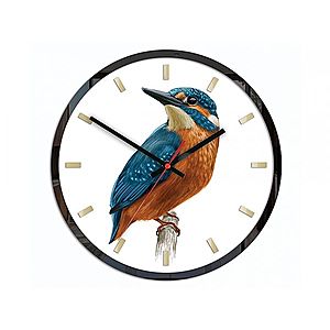 Nástenné hodiny Bird Unikat biele vyobraziť