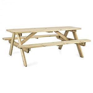 Blumfeldt Picknicker 180, piknikový stôl, záhradný set, 32 mm, borovicové drevo vyobraziť