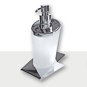 IVAB IDEA - Dávkovač tekutého mydla voľne stojaci, matné sklo IBIDE15 vyobraziť