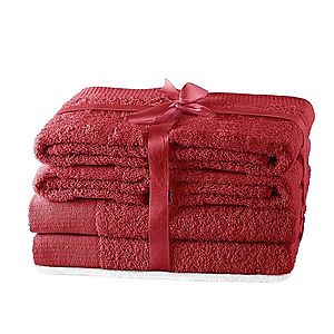 Súprava uterákov AmeliaHome Amary červená vyobraziť