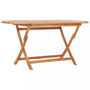 Skladací záhradný stôl teakové drevo Dekorhome vyobraziť