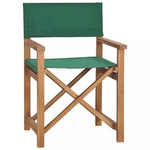 Režisérska stolička teakové drevo Dekorhome Zelená vyobraziť
