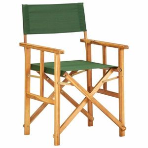 Režisérska stolička akáciové drevo Dekorhome Zelená vyobraziť