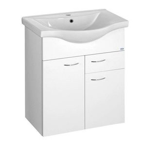 AQUALINE - KERAMIA FRESH umývadlová skrinka, 1 zásuvka, 60, 6x74x34cm, biela 50064A vyobraziť