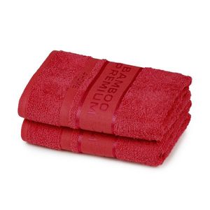 4Home Bamboo Premium uterák červená, 50 x 100 cm, sada 2 ks vyobraziť
