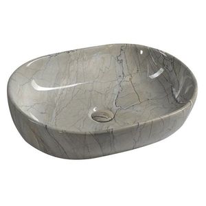 SAPHO - DALMA keramické umývadlo na dosku 59x42 cm, grigio 413 vyobraziť